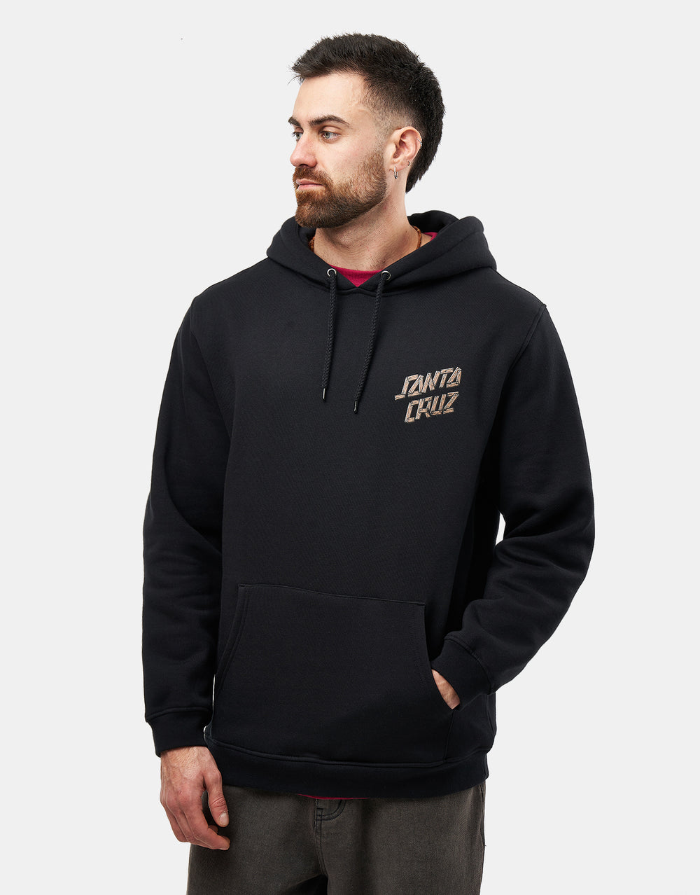 Santa Cruz Screaming Grizzly Pullover Hoodie - Black