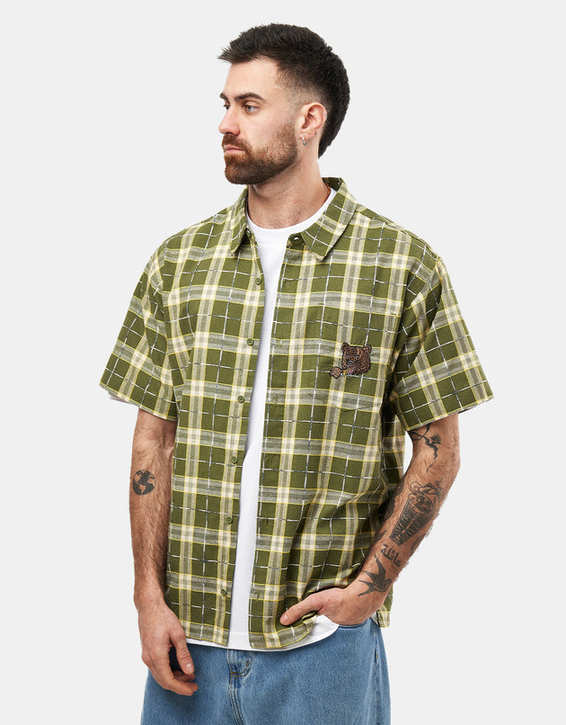 Santa Cruz Braun Great Outdoors S/S Shirt - Iguana Check