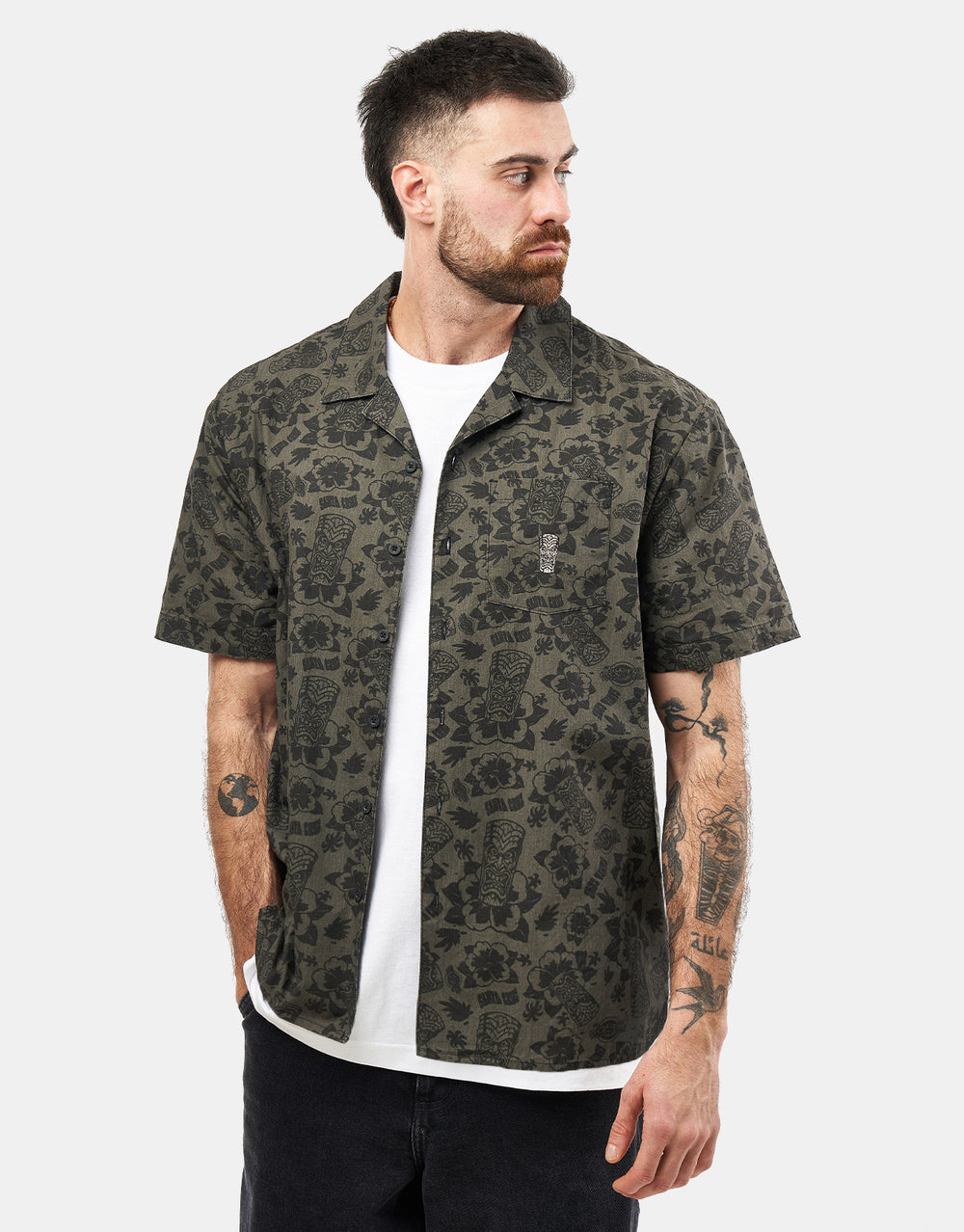 Santa Cruz Roskopp Voodoo Room S/S Shirt - Black