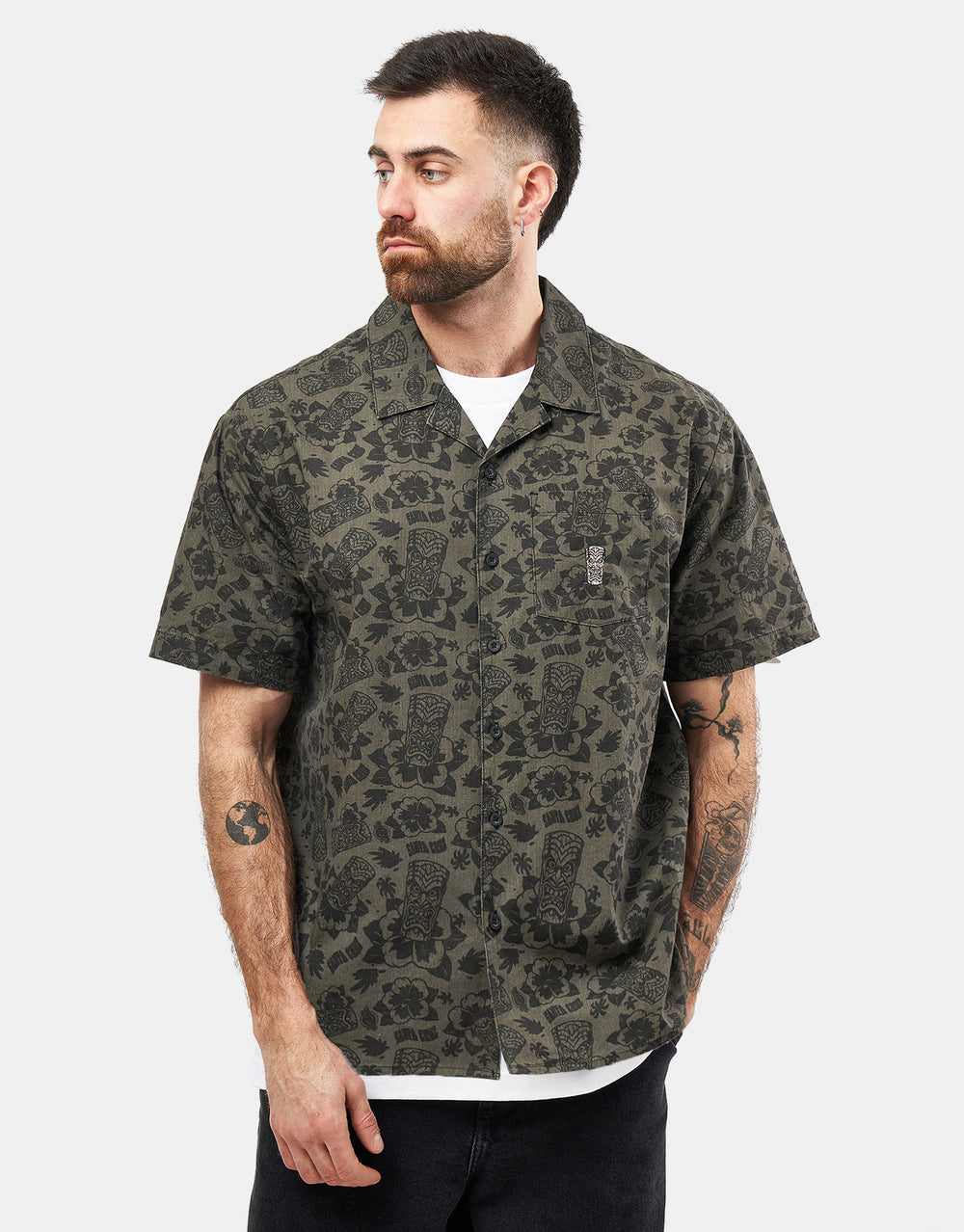 Santa Cruz Roskopp Voodoo Room S/S Shirt - Black