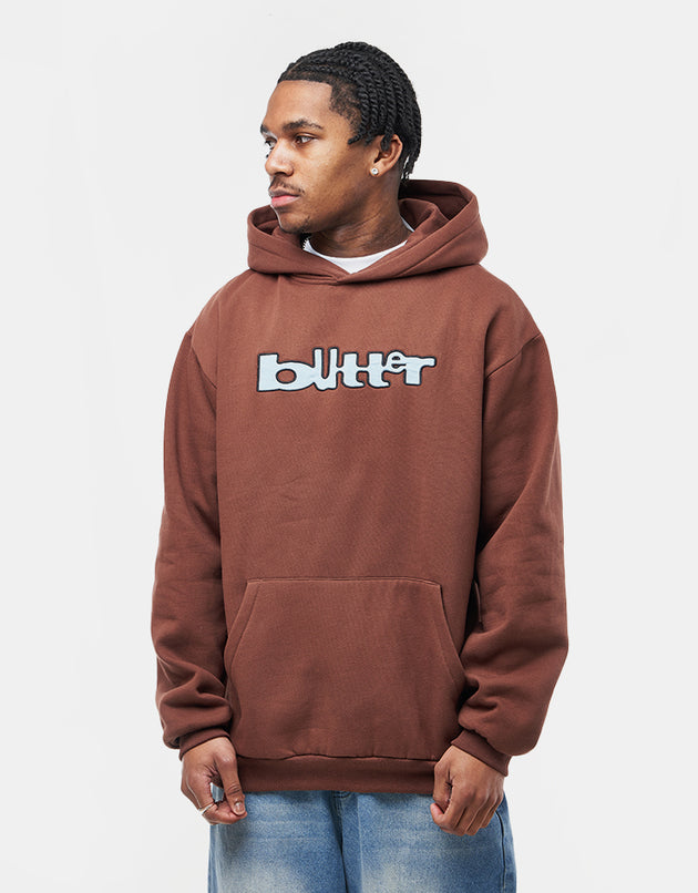 Butter Goods Warped Pullover Hoodie - Chocolate