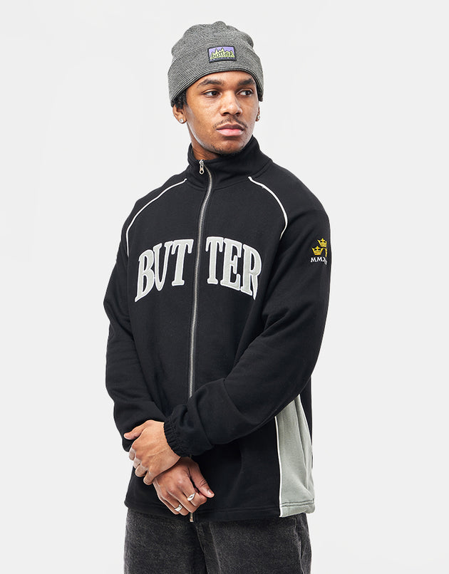 Butter Goods Crown Applique Zip-Thru Jacket - Black