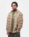 Butter Goods Bear Flannel L/S Shirt - Khaki