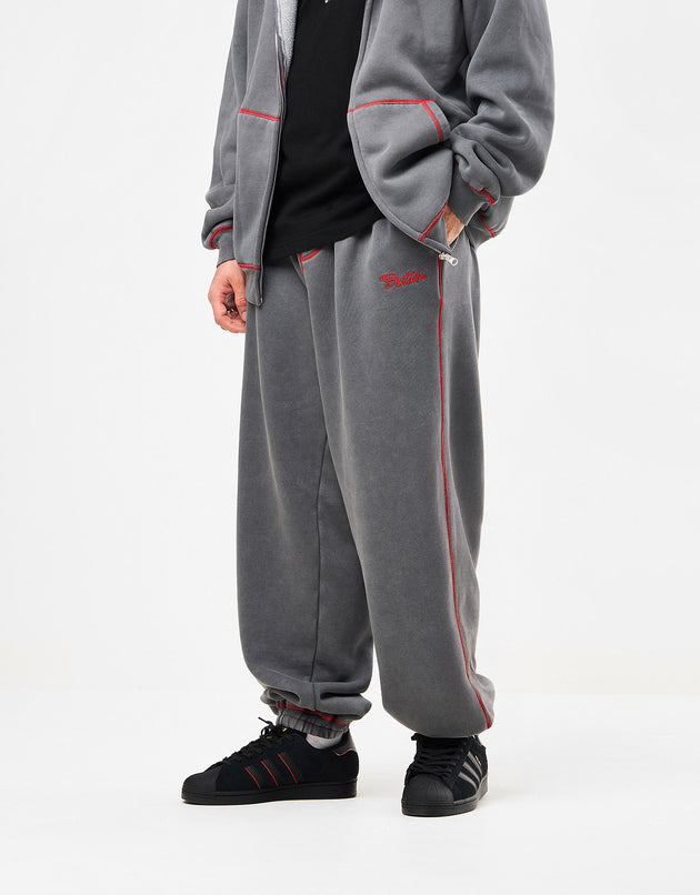 Butter Goods Baggy Fleece Pants - Washed Black