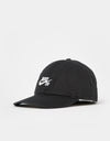 Nike SB Unstructured Flat Bill Cap - Black/White