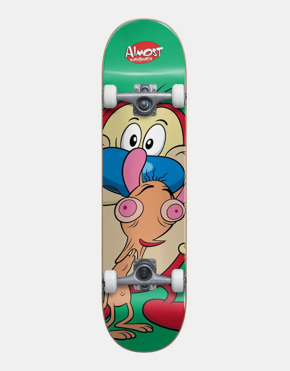 Almost x Ren & Stimpy On My Back 'Soft Wheels' Mini Complete Skateboard - 7"