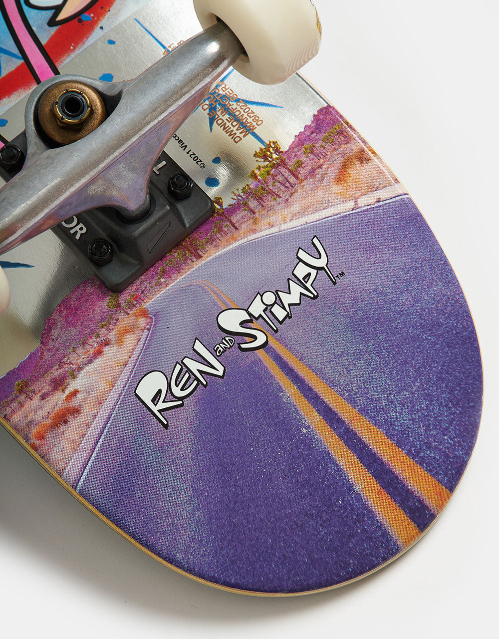 Almost x Ren & Stimpy Freakout Premium Mid Complete Skateboard - 7.375"