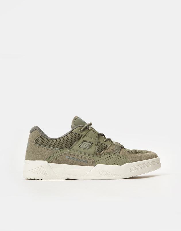 DC Construct Skate Shoes - Army/Olive