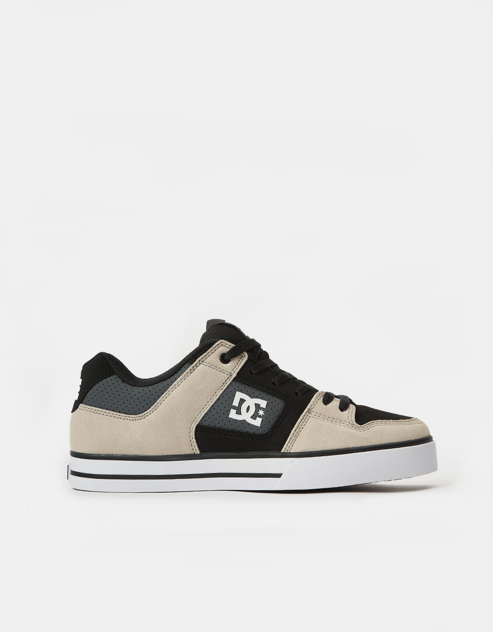 DC Pure Skate Shoes - Black/Grey/Brown