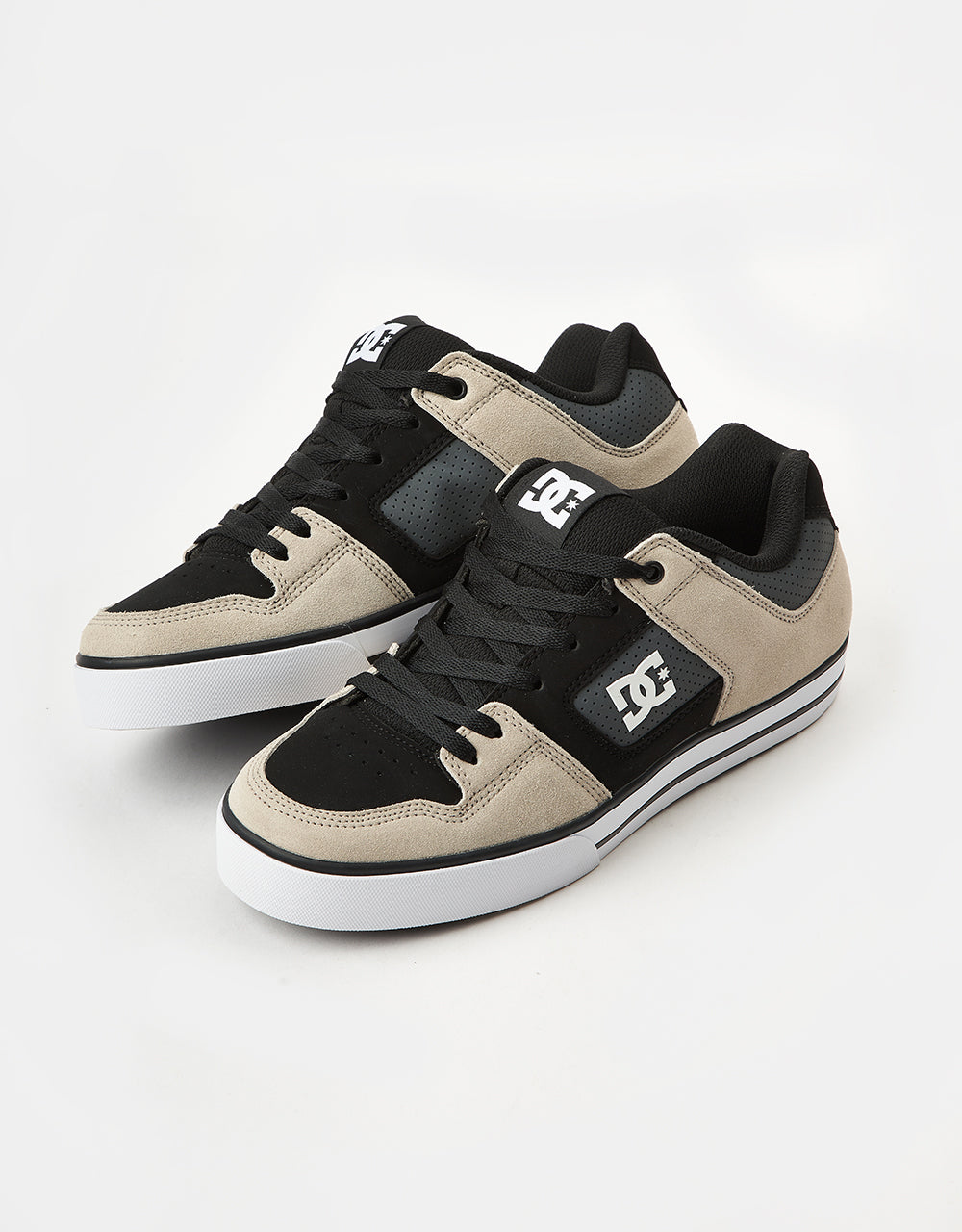 DC Pure Skate Shoes - Black/Grey/Brown