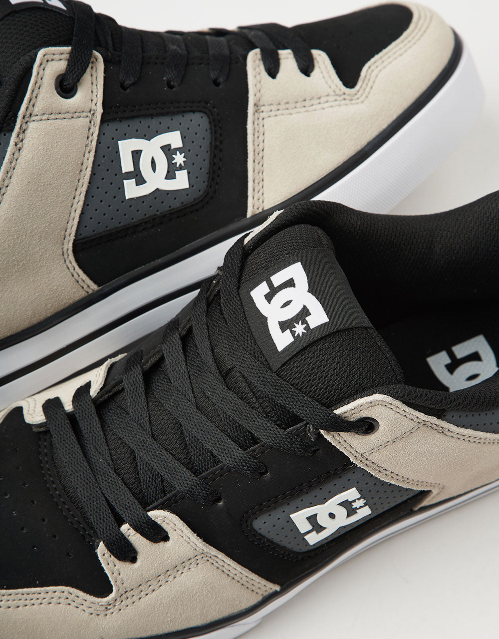 DC Pure Skate Shoes - Black/Grey/Brown