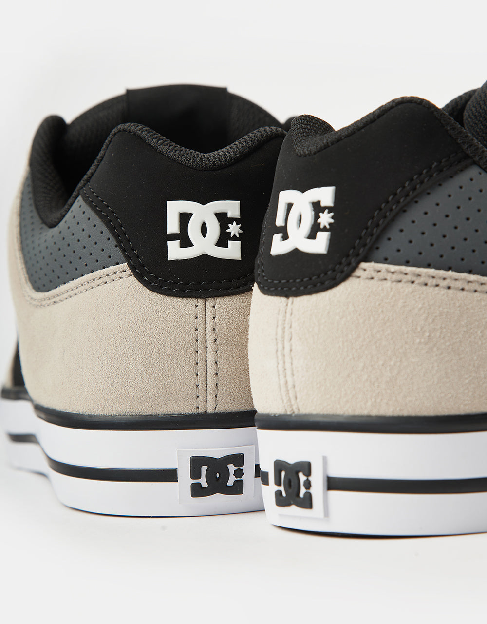 DC Pure Skate Shoes - Black/Grey/Brown