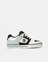 DC Pure Skate Shoes - White/Black/Green