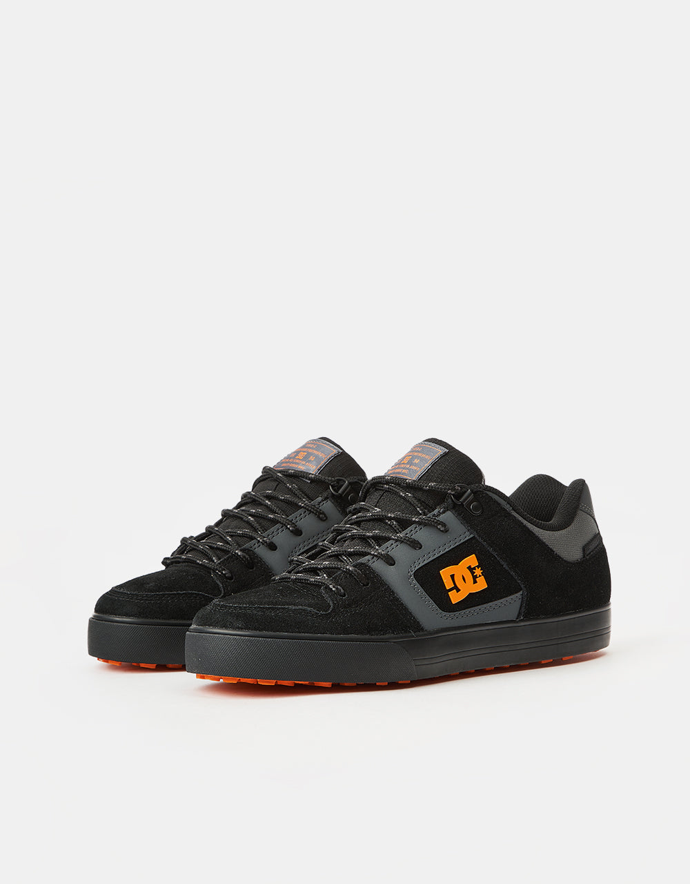 DC Pure WNT Skate Shoes - Grey/Black/Orange