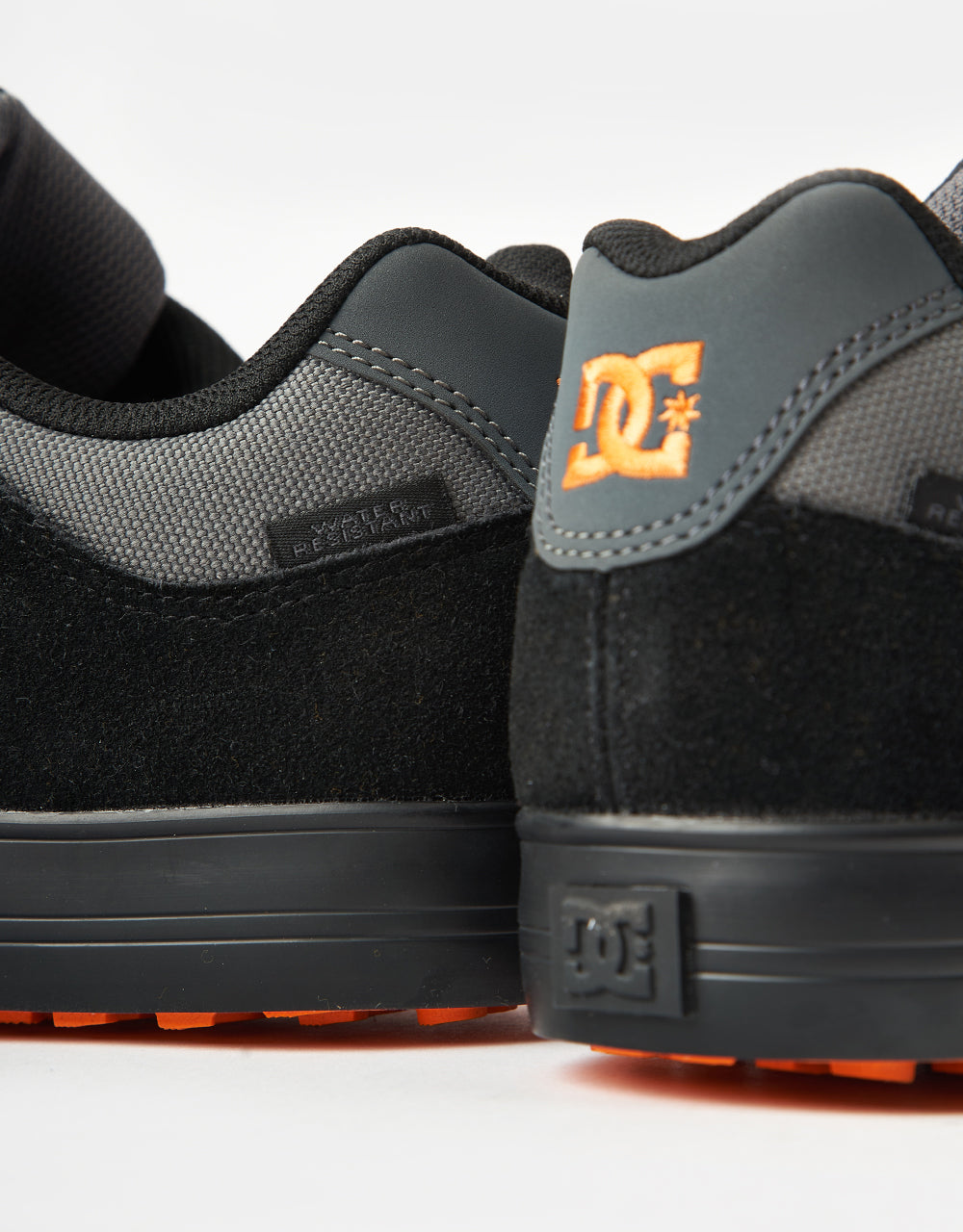 DC Pure WNT Skate Shoes - Grey/Black/Orange