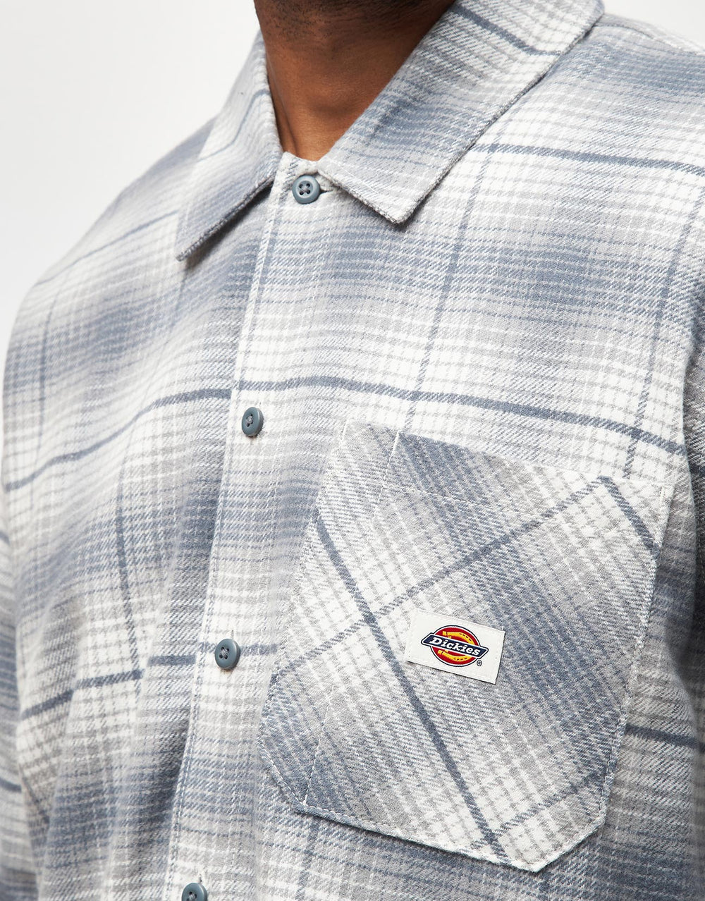 Dickies Forest Check L/S Shirt - Stormy Weather