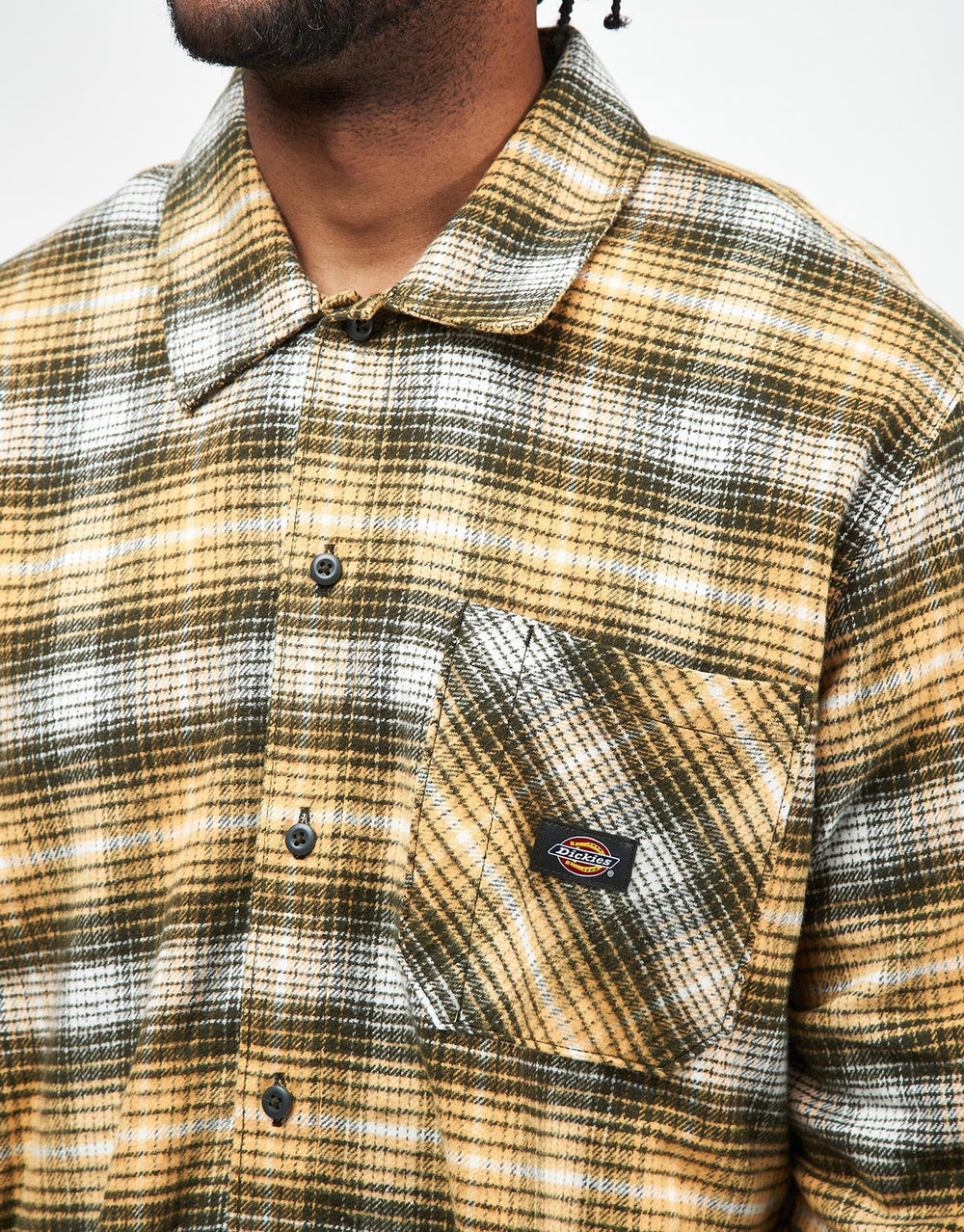 Dickies Forest Check L/S Shirt - Oak Buff