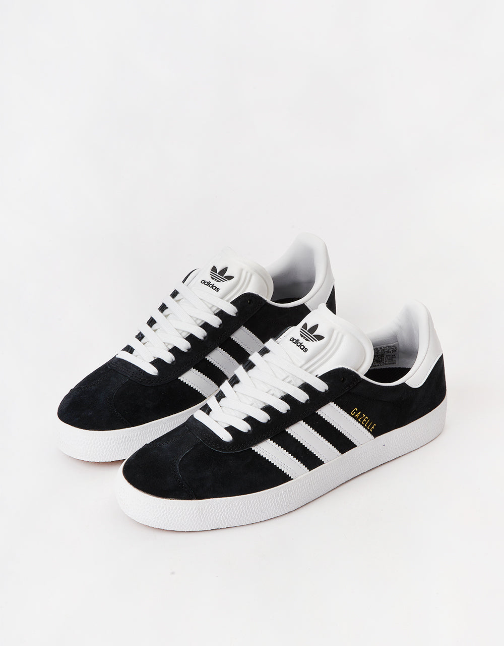 adidas Gazelle ADV Skate Shoes - Core Black/White/Gold Metallic