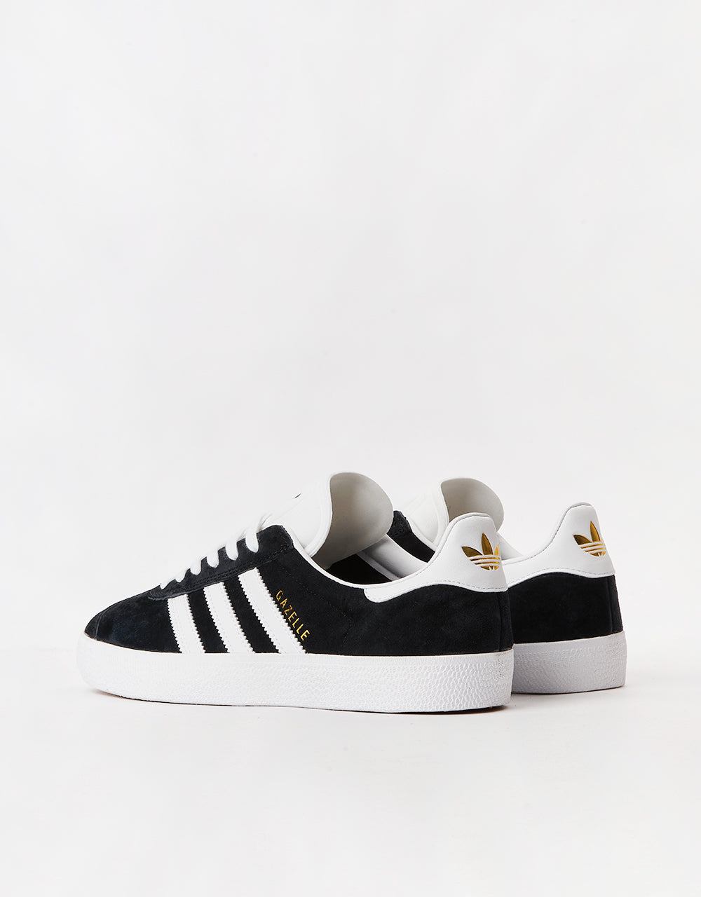 adidas Gazelle ADV Skate Shoes - Core Black/White/Gold Metallic