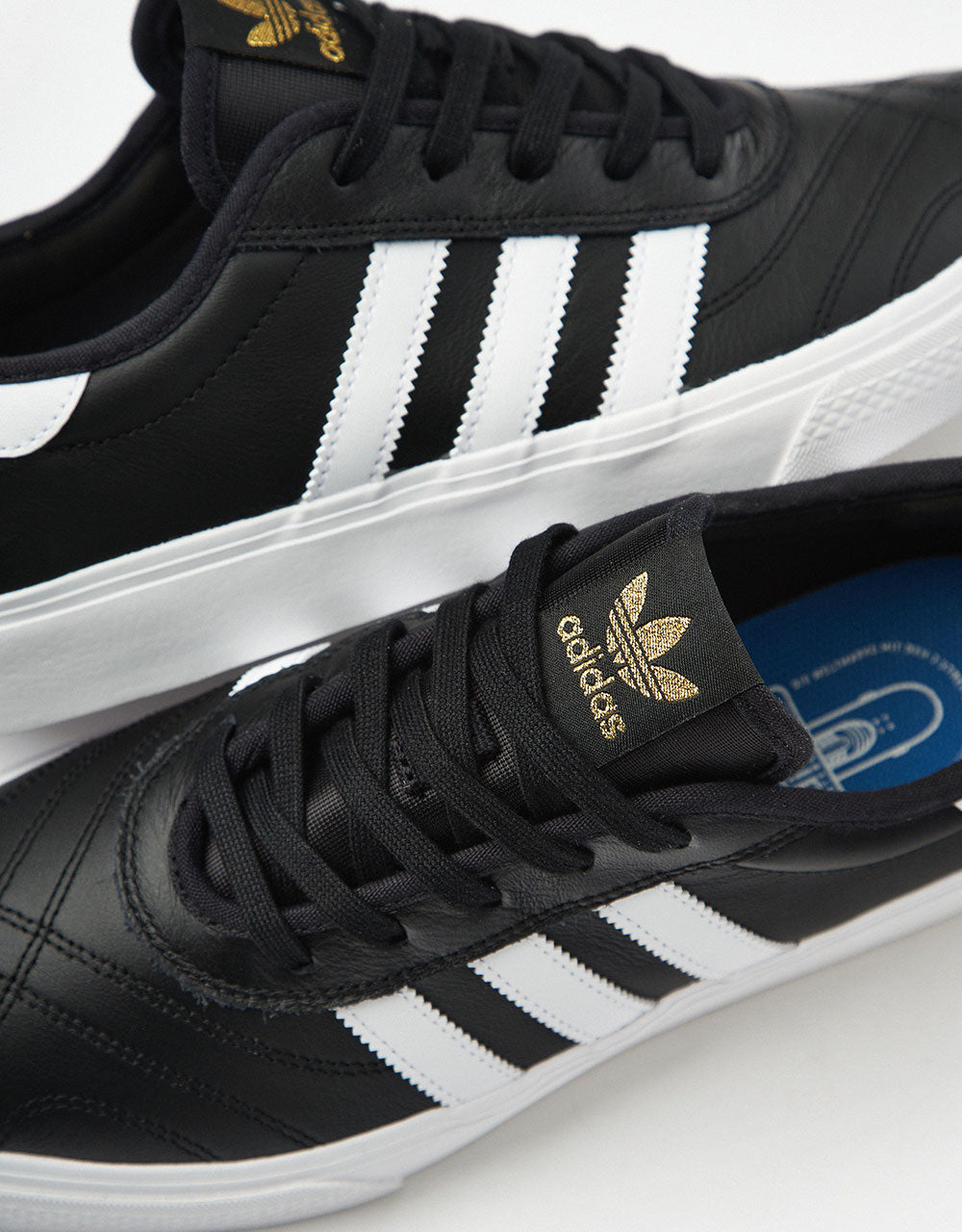 adidas Adi Ease Skate Shoes - Core Black/White/Gold Metallic