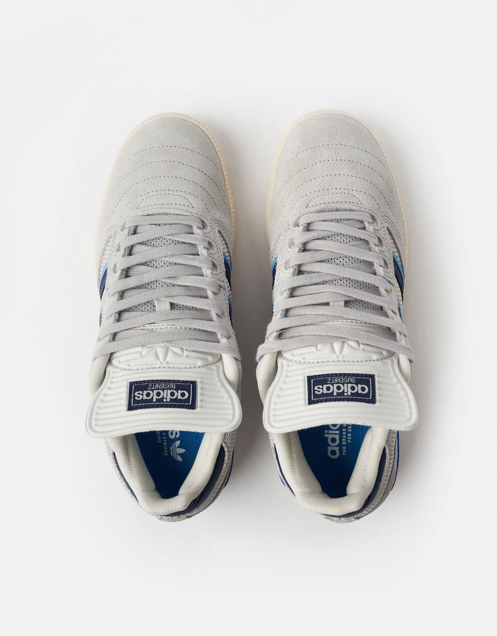 adidas Busenitz Skate Shoes - Grey/Dark Blue/Chalk White