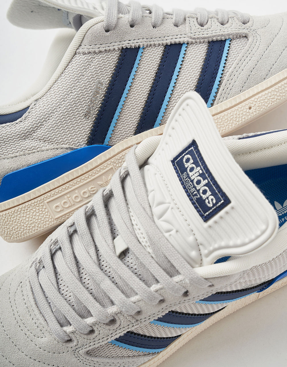 adidas Busenitz Skate Shoes - Grey/Dark Blue/Chalk White