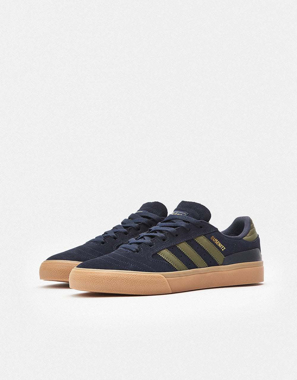 adidas Busenitz Vulc II Skate Shoes - Legend Ink/Olive Strata/Gold Metallic