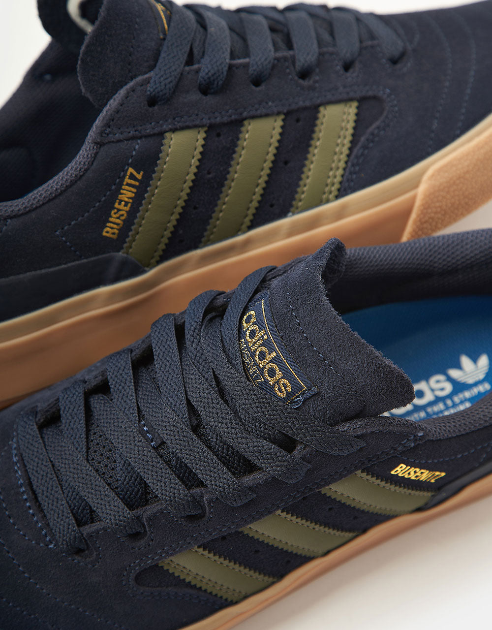 adidas Busenitz Vulc II Skate Shoes - Legend Ink/Olive Strata/Gold Metallic