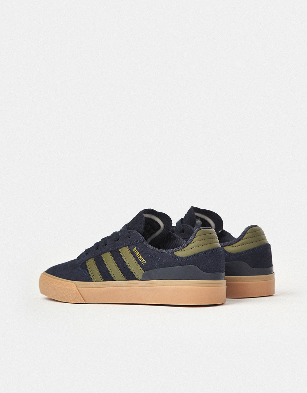 adidas Busenitz Vulc II Skate Shoes - Legend Ink/Olive Strata/Gold Metallic