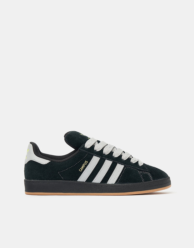 adidas Campus ADV Skate Shoes - Core Black/Grey/Gold Metallic