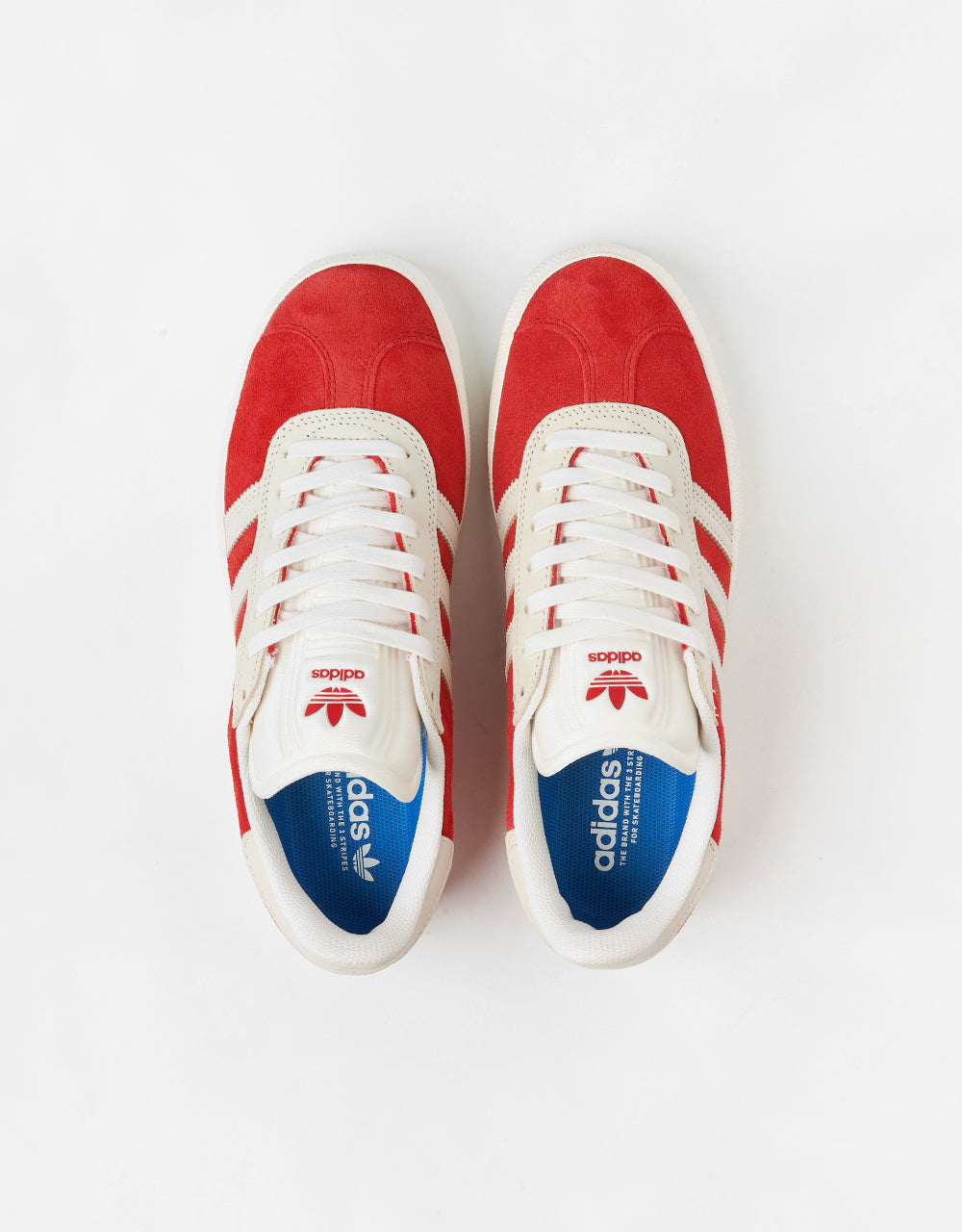 adidas Gazelle ADV Skate Shoes - Better Scarlet/Chalk White/Gold Metallic