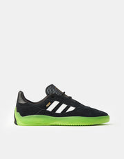 adidas Puig Skate Shoes - Core Black/White/Semi Solar Green