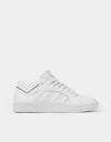 adidas Tyshawn Skate Shoes - White/Bluebird/Gold Metallic