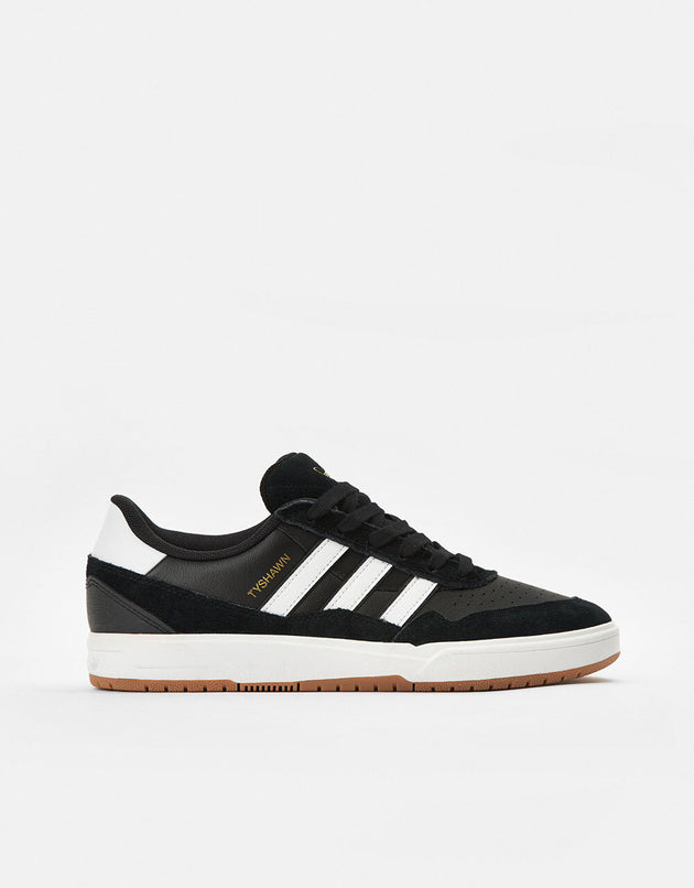 adidas Tyshawn II Skate Shoes - Core Black/White/Gum