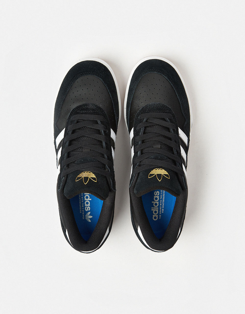 adidas Tyshawn II Skate Shoes - Core Black/White/Gum