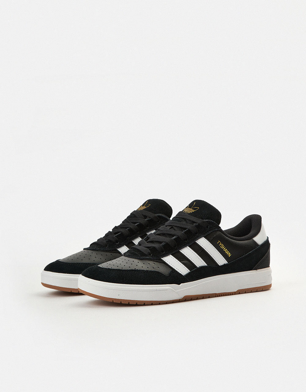 adidas Tyshawn II Skate Shoes - Core Black/White/Gum