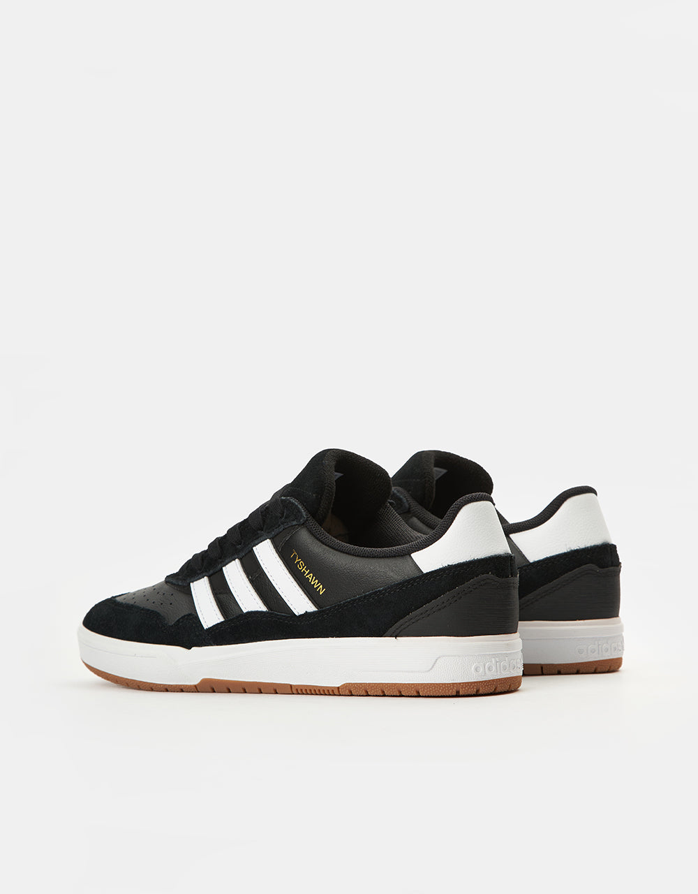 adidas Tyshawn II Skate Shoes - Core Black/White/Gum