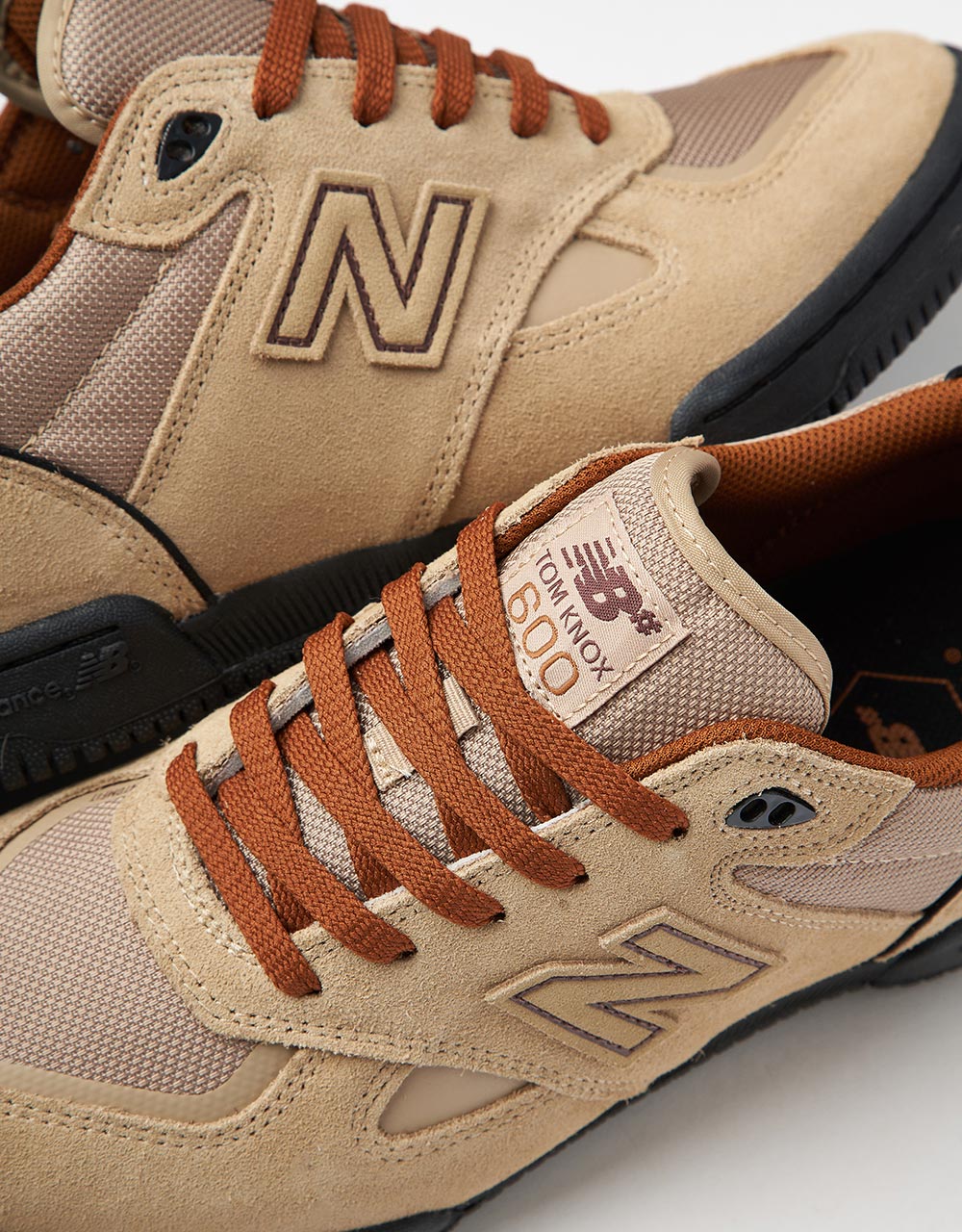 New Balance Numeric 600 Tom Knox Skate Shoes - Tan/Black