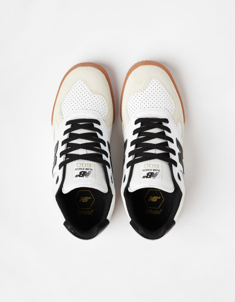 New Balance Numeric 600 Tom Knox Skate Shoes - White/Black