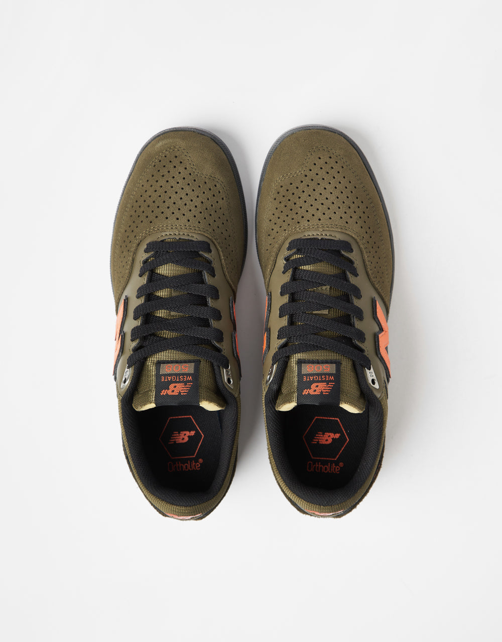 New Balance Numeric 508 Brandon Westgate Skate Shoes - Olive/Rust