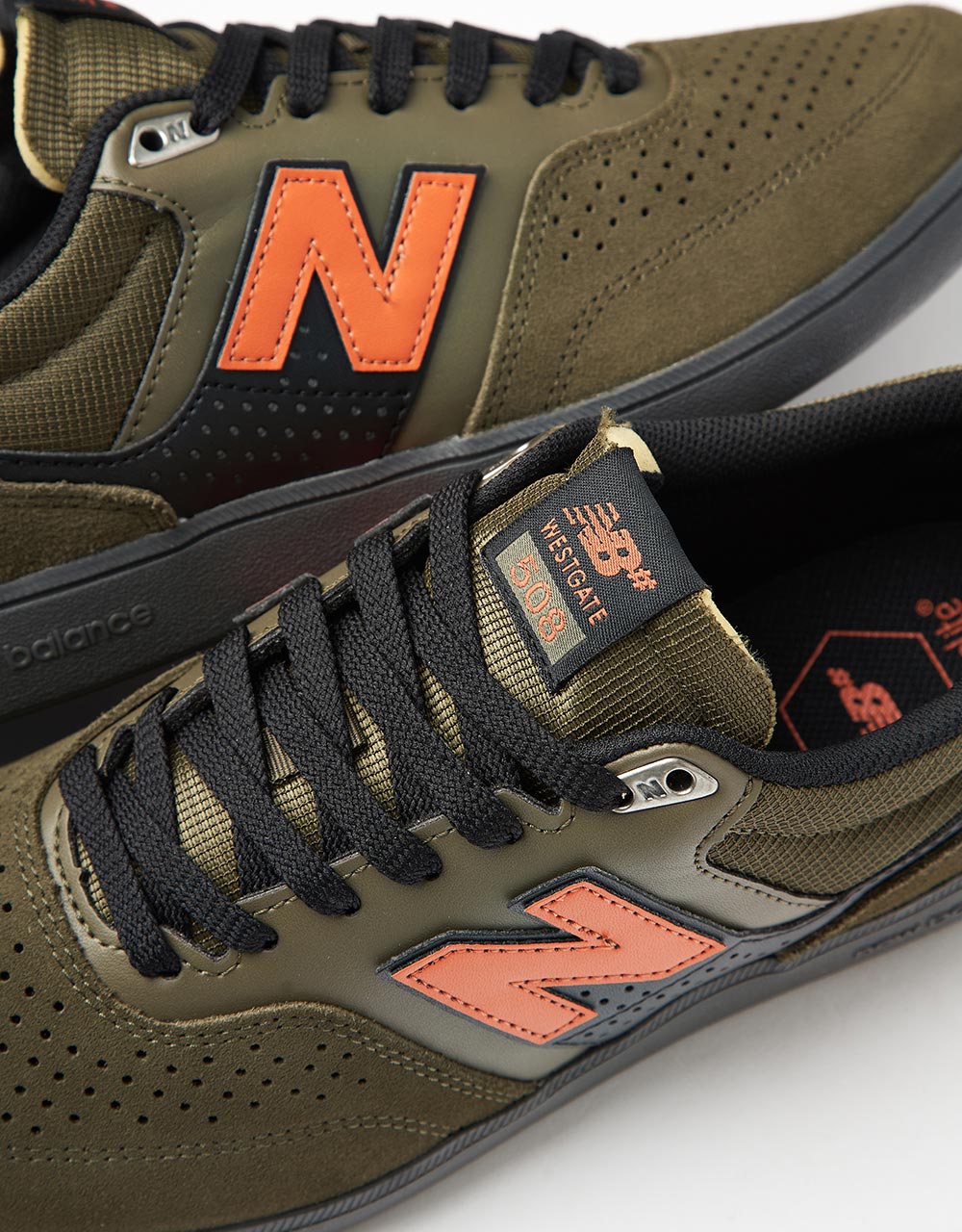 New Balance Numeric 508 Brandon Westgate Skate Shoes - Olive/Rust