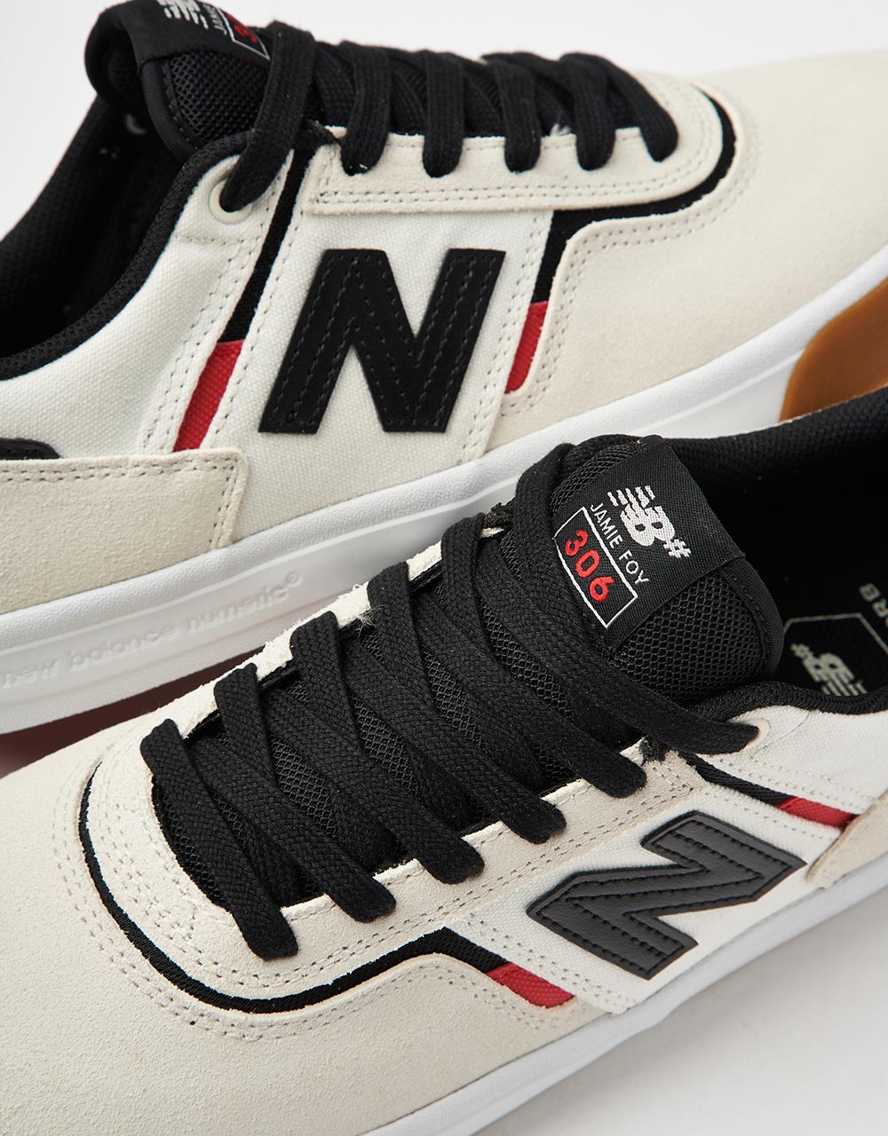 New Balance Numeric 306 Jamie Foy Skate Shoes - Sea Salt/Black