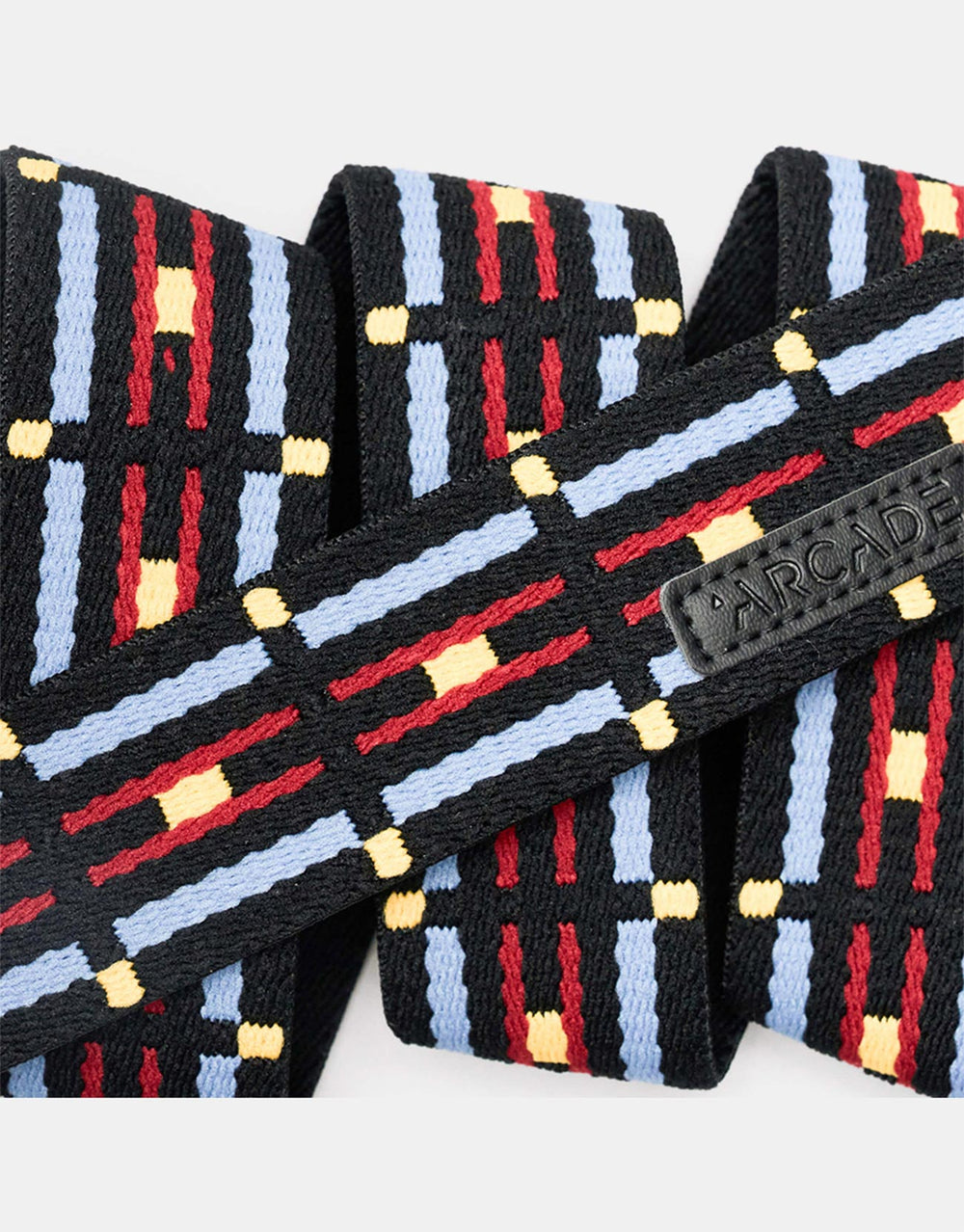 Arcade x Vernan Kee Keyah Slim Artist Series Web Belt - Black/Sky