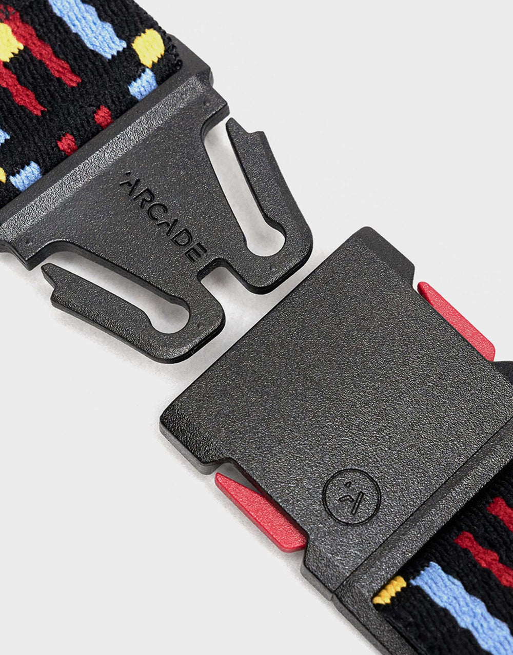 Arcade x Vernan Kee Keyah Slim Artist Series Web Belt - Black/Sky