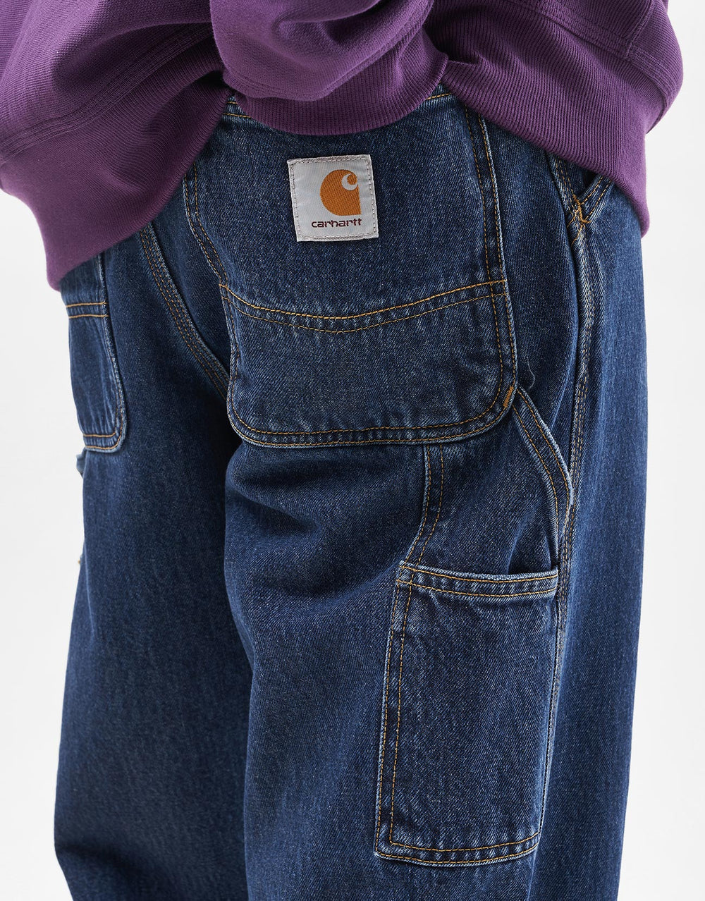 Carhartt WIP Single Knee Pant - Blue Heart (Stone Washed)