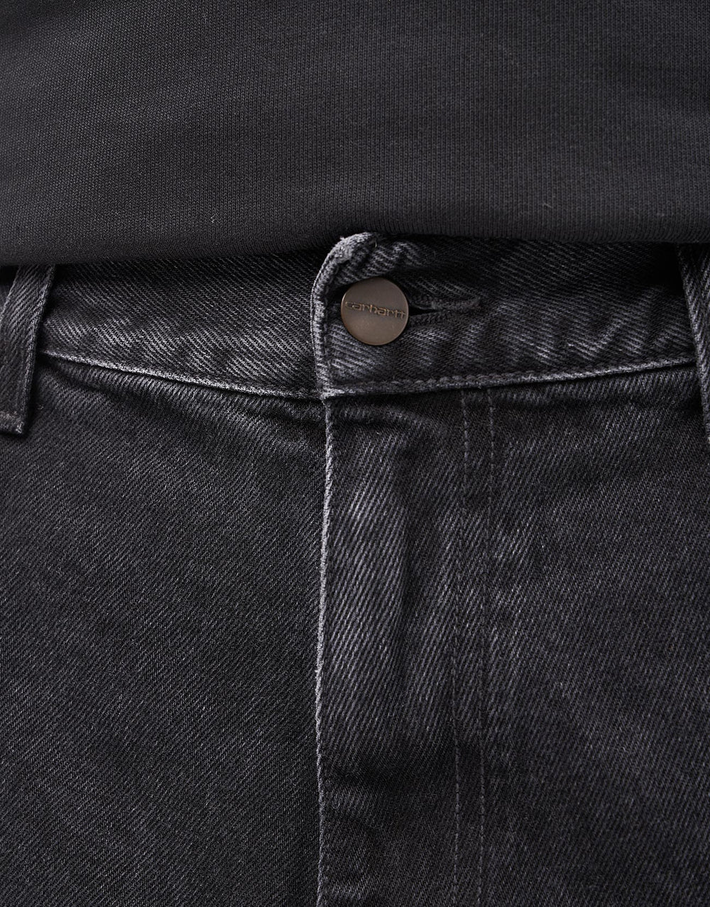 Carhartt WIP Single Knee Pant - Black Heart (Stone Washed)