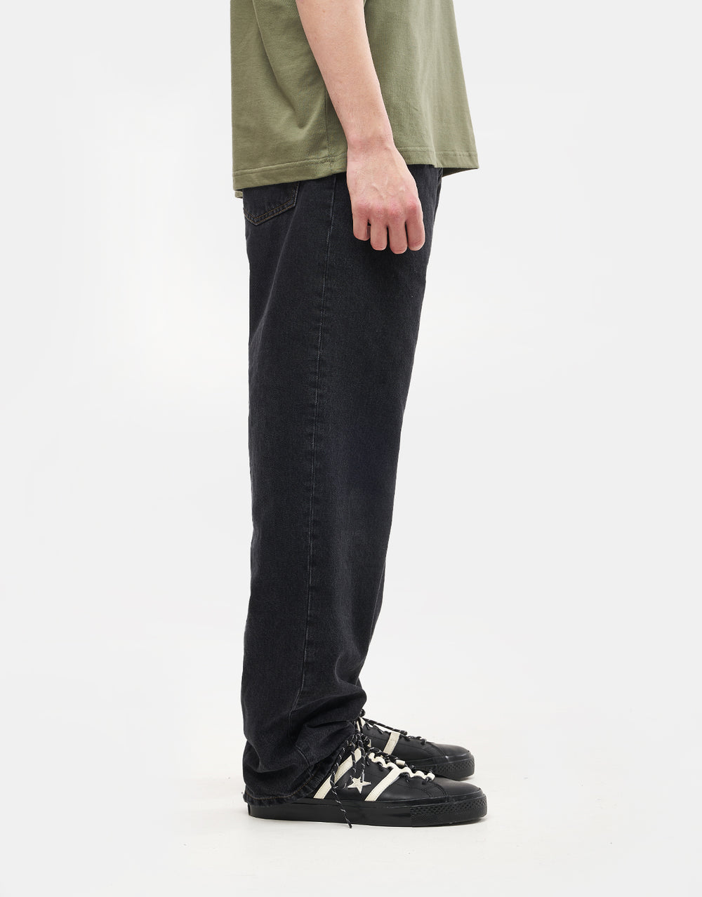 Carhartt WIP Double Knee Pant - Black (Stone Canvas)