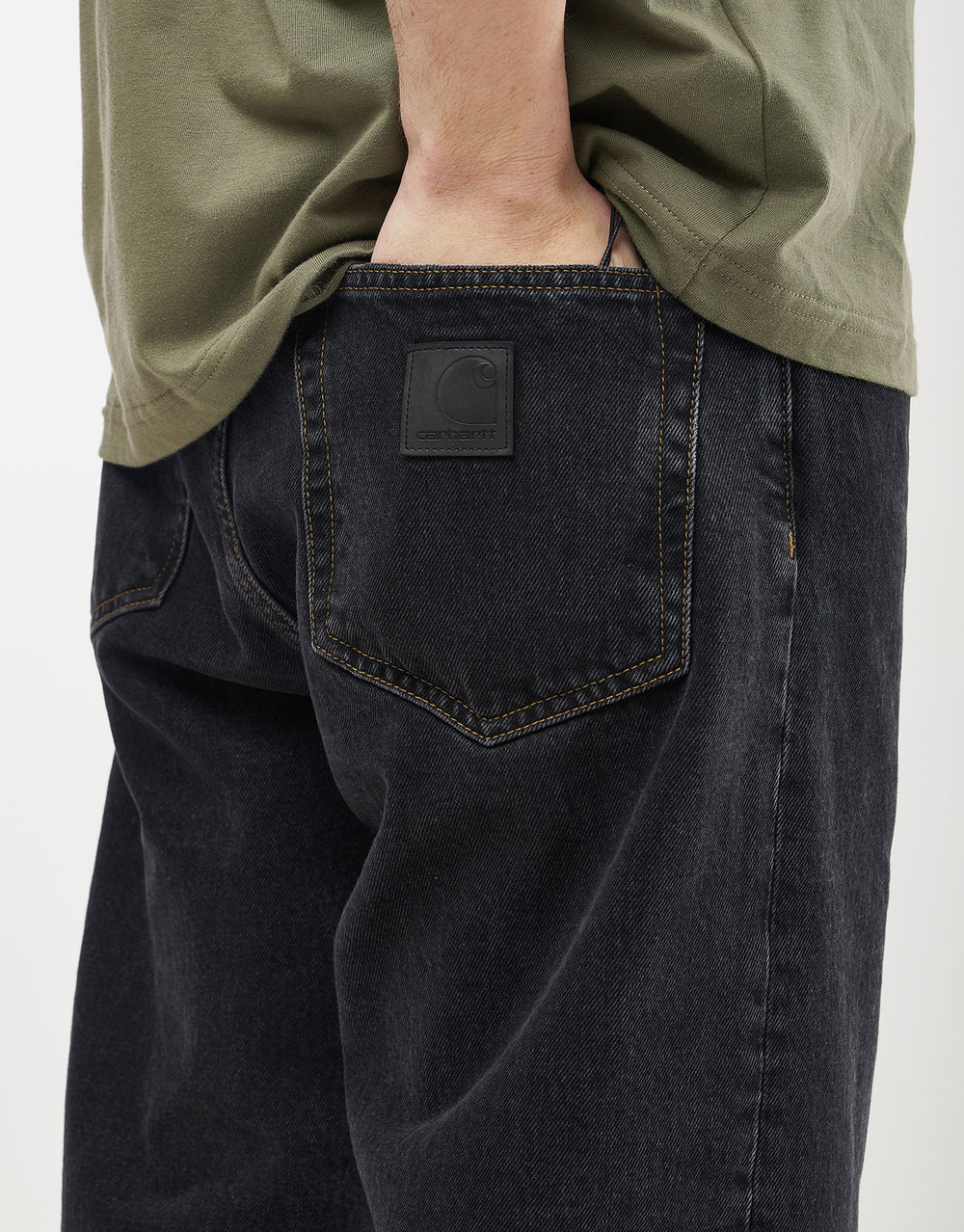 Carhartt WIP Double Knee Pant - Black (Stone Canvas)