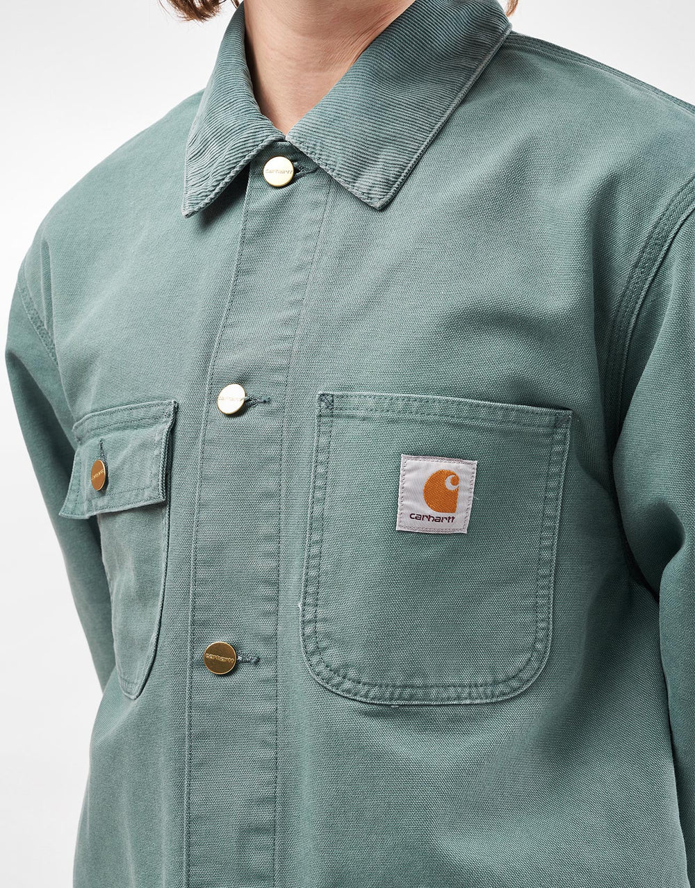 Carhartt WIP Michigan Coat - Silver Pine/Silver Pine (Stone Canvas)