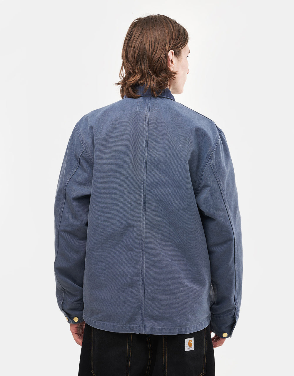 Carhartt WIP Michigan Coat - Dusky Blue/Dusky Blue (Stone Canvas)